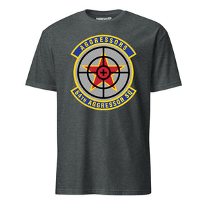 64th Aggressor Squadron short sleeve T-shirt in Charcoal Heather