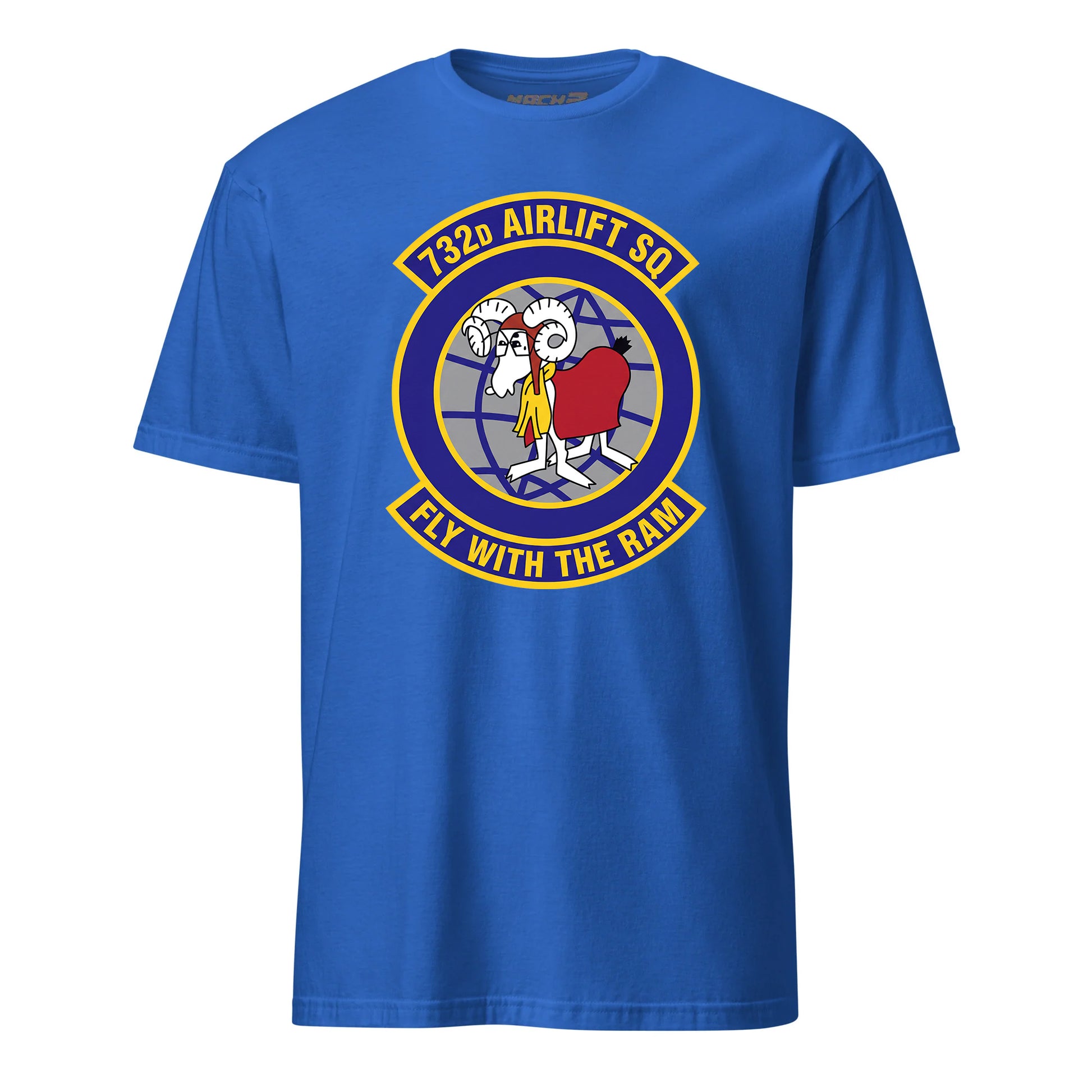 Mach2 Squadron Upload | 732ND AIRLIFT SQUADRON | T-Shirt | Royal | MACH-SHORT-SLEEVE-FRONT-ROYAL.jpg