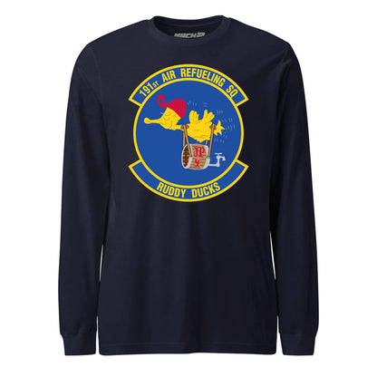 Mach2 Squadron Upload | 191ST AIR REFUELING SQUADRON | Long Sleeve | Navy | MACH-LONG-SLEEVE-FRONT-NAVY.jpg