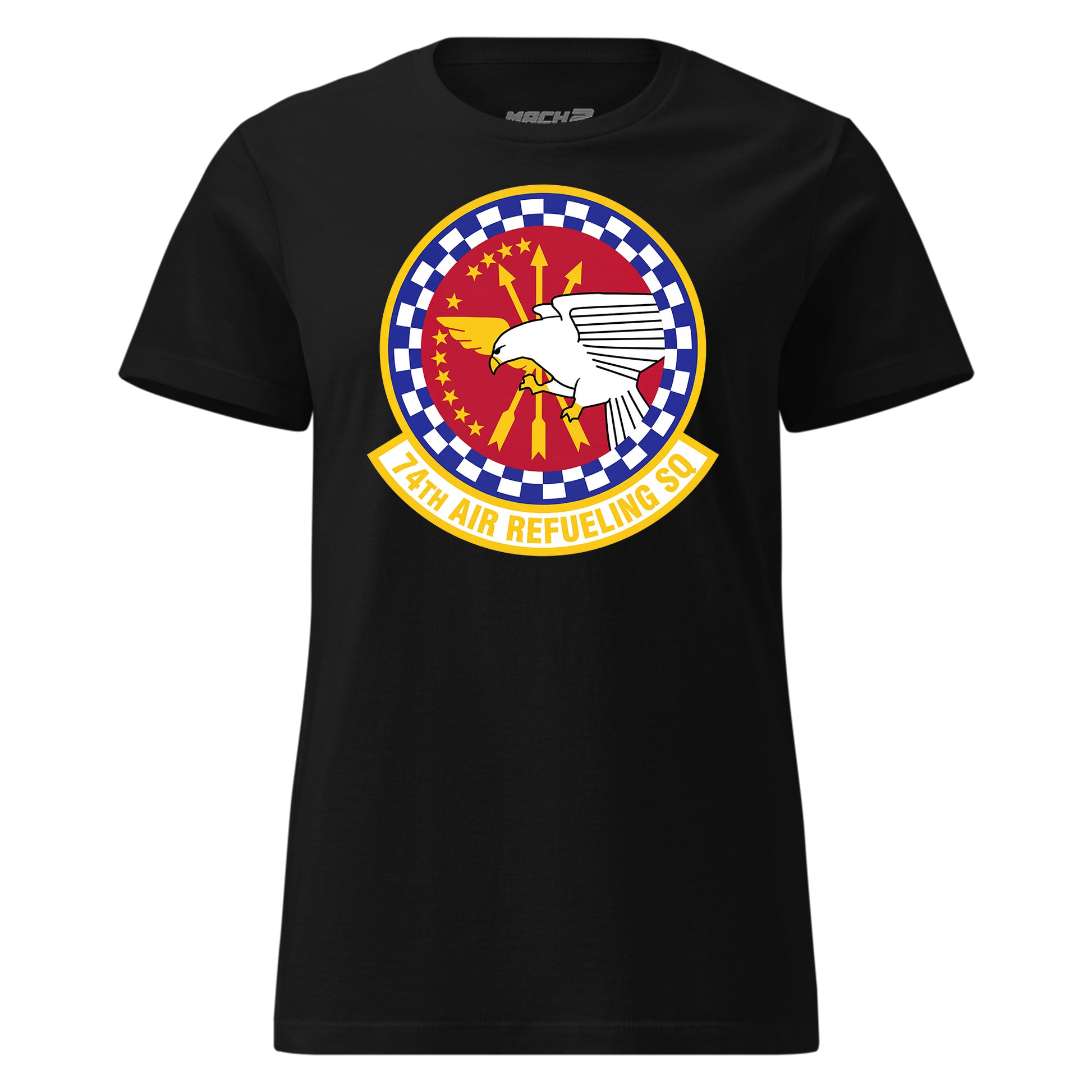 Mach2 Squadron Upload | 74TH AIR REFUELING SQUADRON | Womens | Black | MACH-WOMENS-FRONT-BLACK.jpg