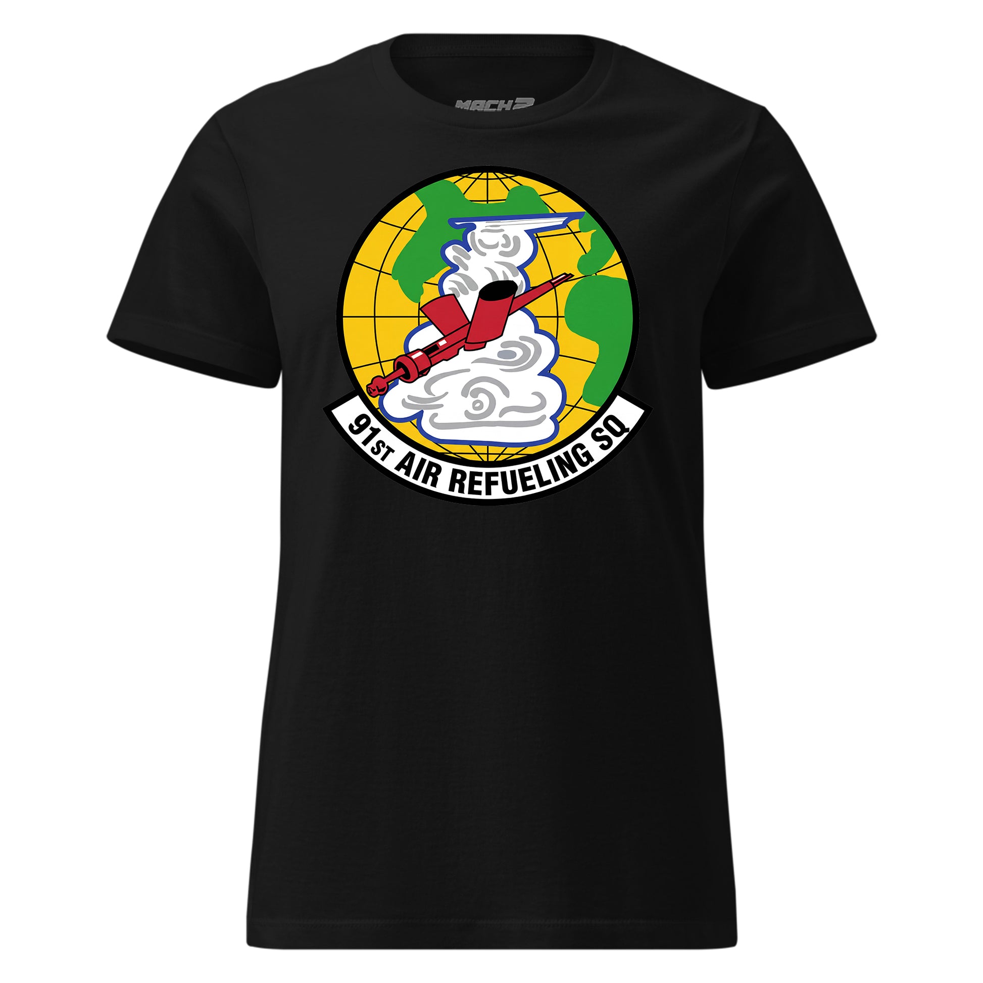 Mach2 Squadron Upload | 91ST AIR REFUELING SQUADRON | Womens | Black | MACH-WOMENS-FRONT-BLACK.jpg