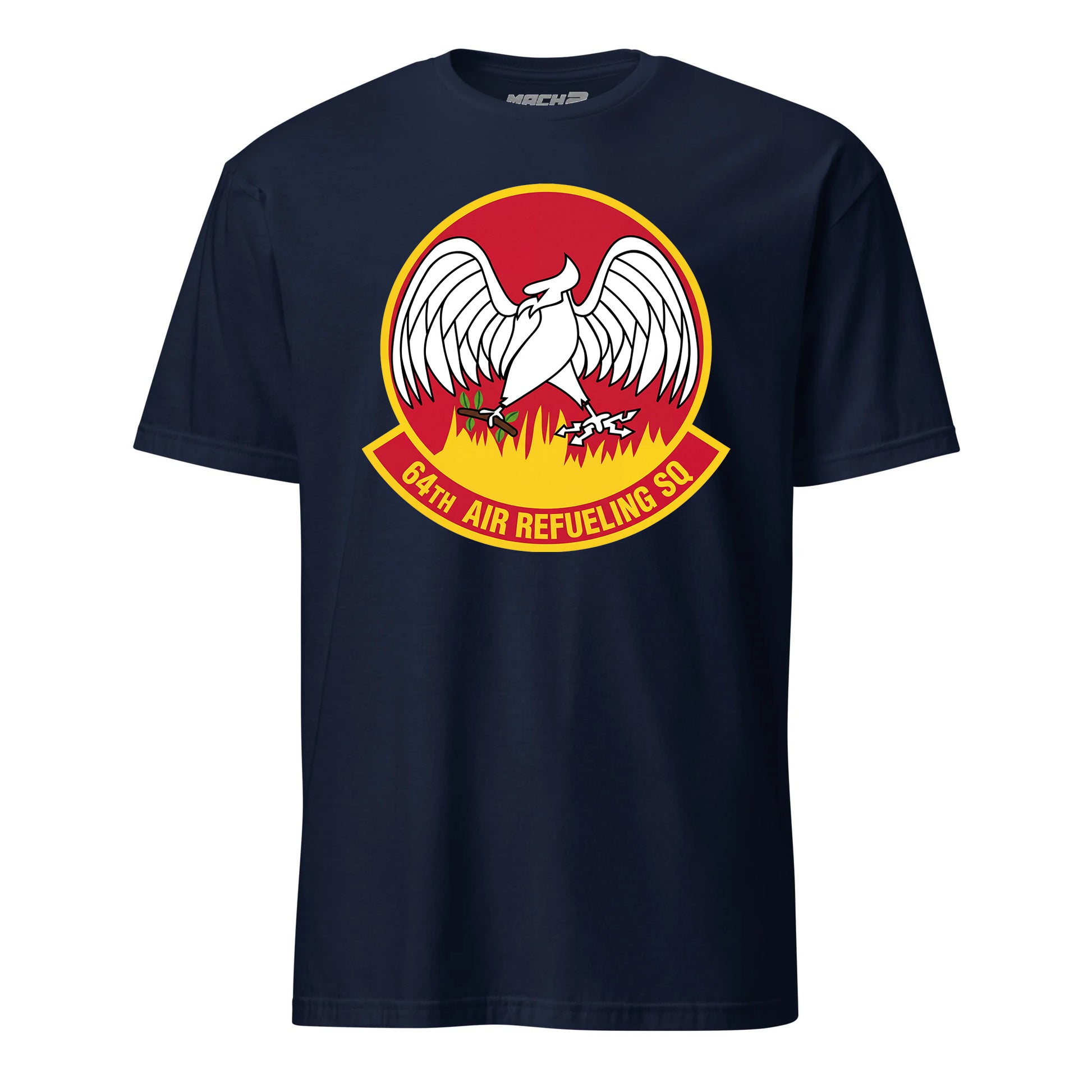 Mach2 Squadron Upload | 64TH AIR REFUELING SQUADRON | T-Shirt | Navy | MACH-SHORT-SLEEVE-FRONT-NAVY.jpg