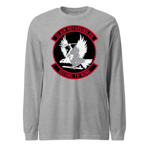 Mach2 Squadron Upload | 2ND AIR REFUELING SQUADRON | Long Sleeve | Heather Grey | MACH-LONG-SLEEVE-FRONT-GREY.jpg