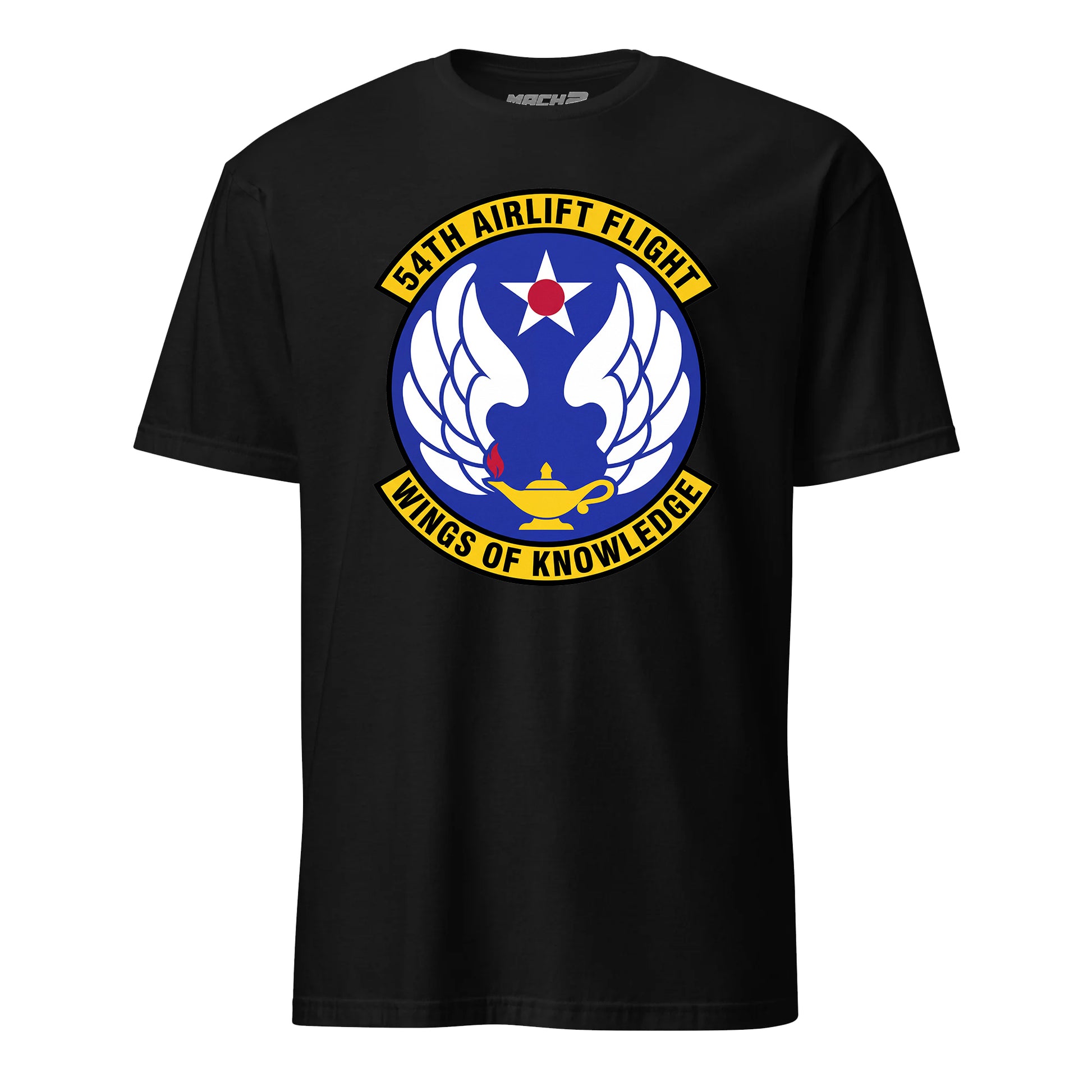 Mach2 Squadron Upload | 54TH AIRLIFT SQUADRON | T-Shirt | Black | MACH-SHORT-SLEEVE-FRONT-BLACK.jpg