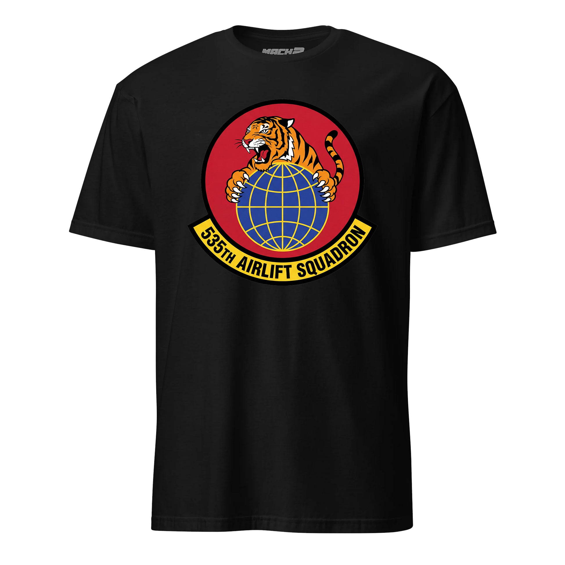 Mach2 Squadron Upload | 535TH AIRLIFT SQUADRON | T-Shirt | Black | MACH-SHORT-SLEEVE-FRONT-BLACK.jpg