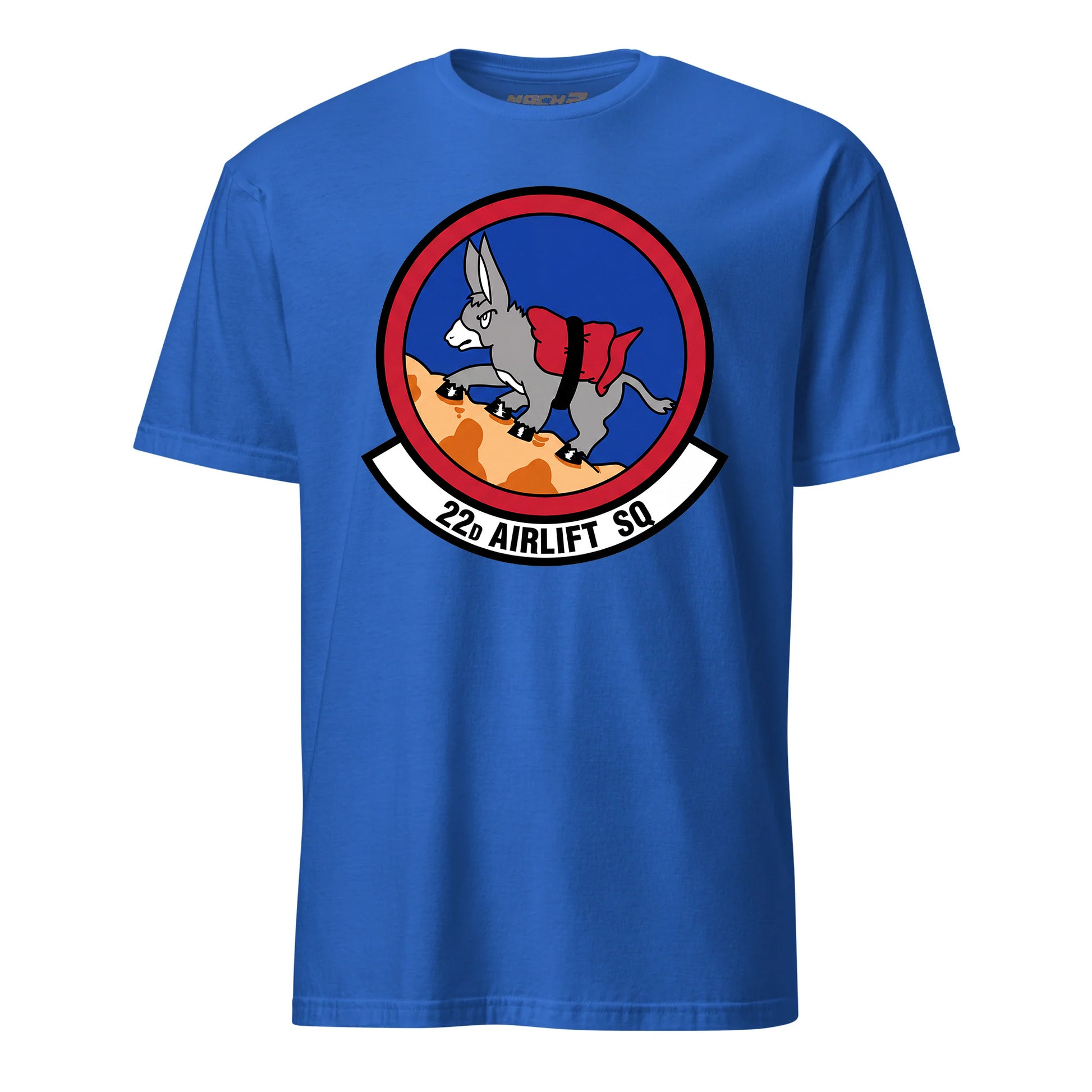 Mach2 Squadron Upload | 22ND AIRLIFT SQUADRON | T-Shirt | Royal | MACH-SHORT-SLEEVE-FRONT-ROYAL.jpg