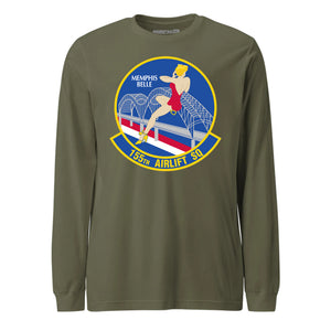 Mach2 Squadron Upload | 155TH AIRLIFT SQUADRON | Long Sleeve | OD Green | MACH-LONG-SLEEVE-FRONT-OD.jpg