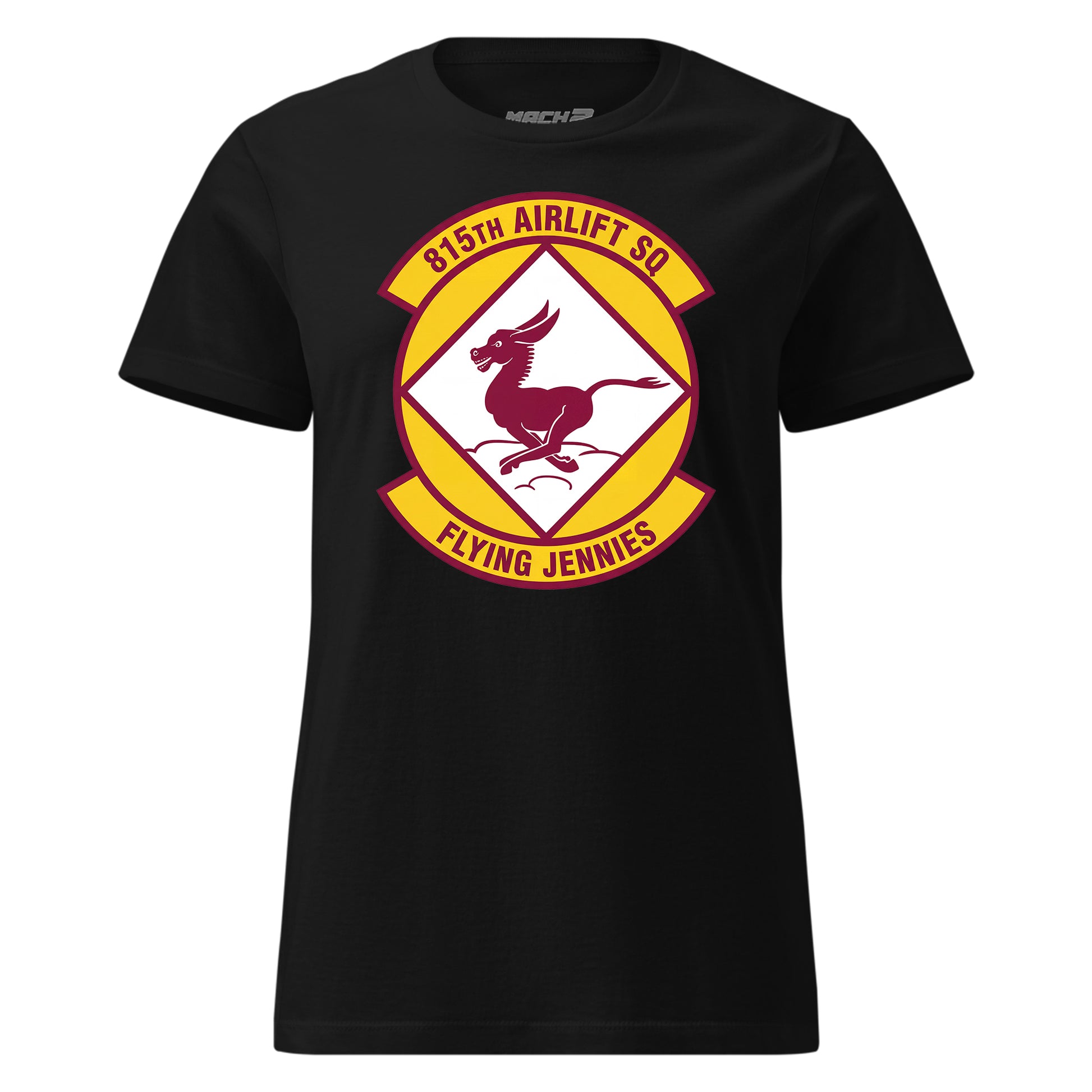 Mach2 Squadron Upload | 815TH AIRLIFT SQUADRON | Womens | Black | MACH-WOMENS-FRONT-BLACK.jpg