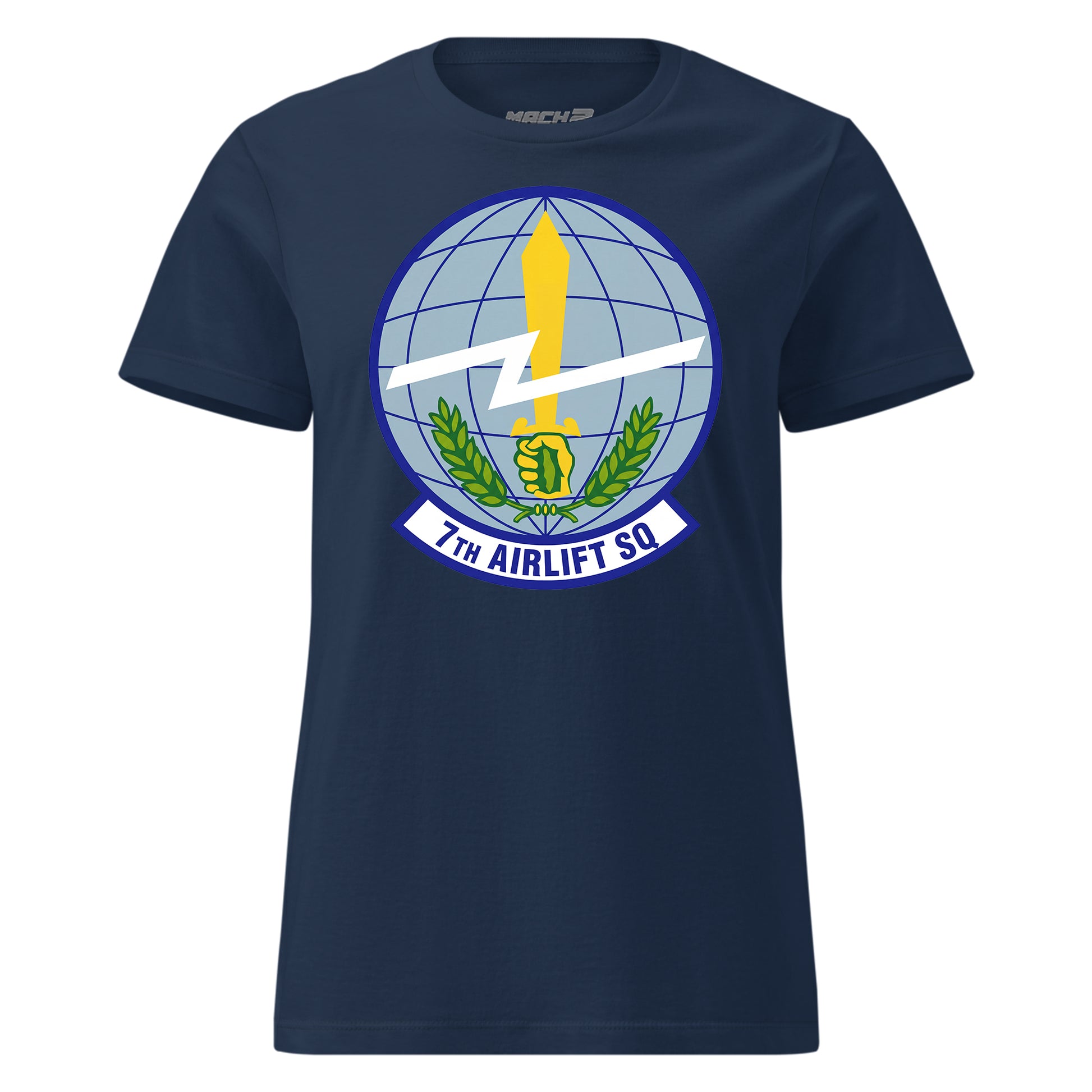 Mach2 Squadron Upload | 7TH AIRLIFT SQUADRON | Womens | Navy | MACH-WOMENS-FRONT-NAVY.jpg