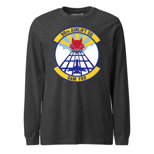 Mach2 Squadron Upload | 99TH AIRLIFT SQUADRON | Long Sleeve | Charcoal Heather | MACH-LONG-SLEEVE-FRONT-CHARCOAL.jpg