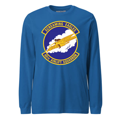 Mach2 Squadron Upload | 40TH AIRLIFT SQUADRON | Long Sleeve | Royal | MACH-LONG-SLEEVE-FRONT-ROYAL.jpg