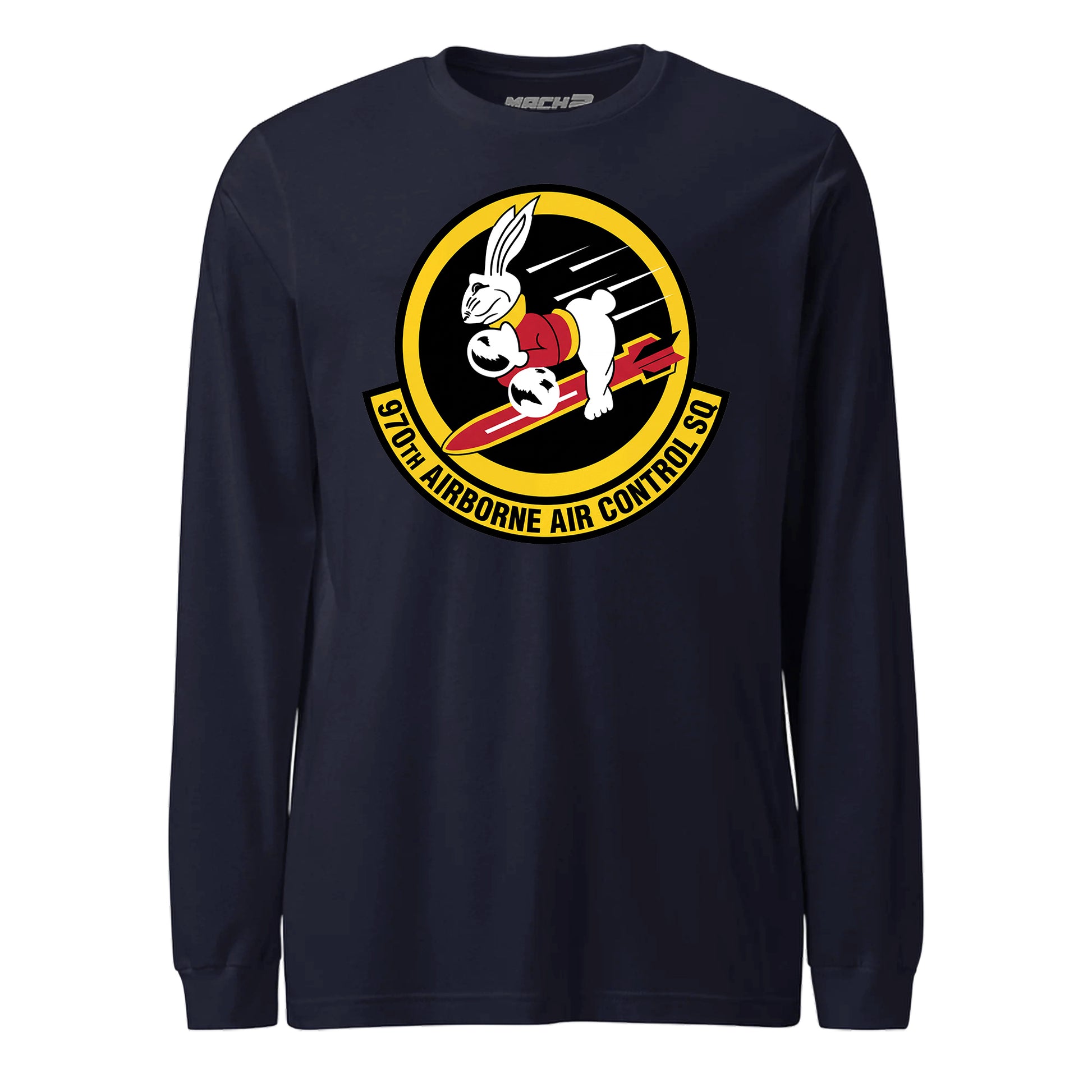 Mach2 Squadron Upload | 970TH AIRBORNE AIR CONTROL SQUADRON | Long Sleeve | Navy | MACH-LONG-SLEEVE-FRONT-NAVY.jpg