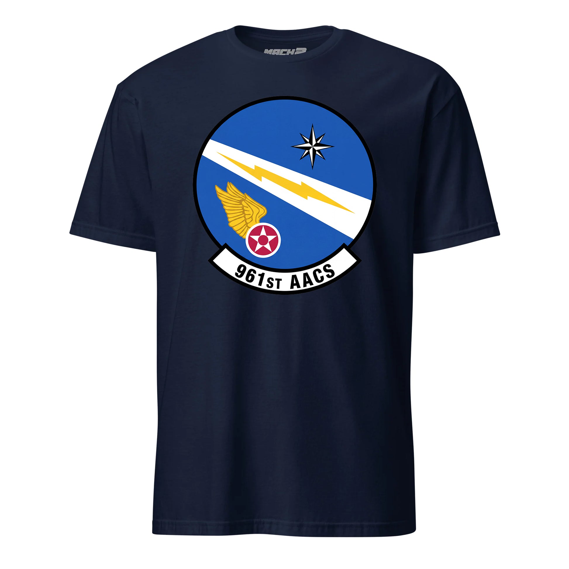 Mach2 Squadron Upload | 961ST AIRBORNE AIR CONTROL SQUADRON | T-Shirt | Navy | MACH-SHORT-SLEEVE-FRONT-NAVY.jpg