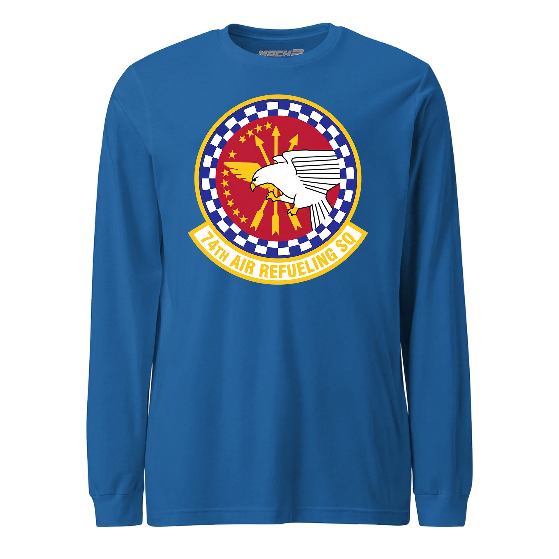 Mach2 Squadron Upload | 74TH AIR REFUELING SQUADRON | Long Sleeve | Royal | MACH-LONG-SLEEVE-FRONT-ROYAL.jpg