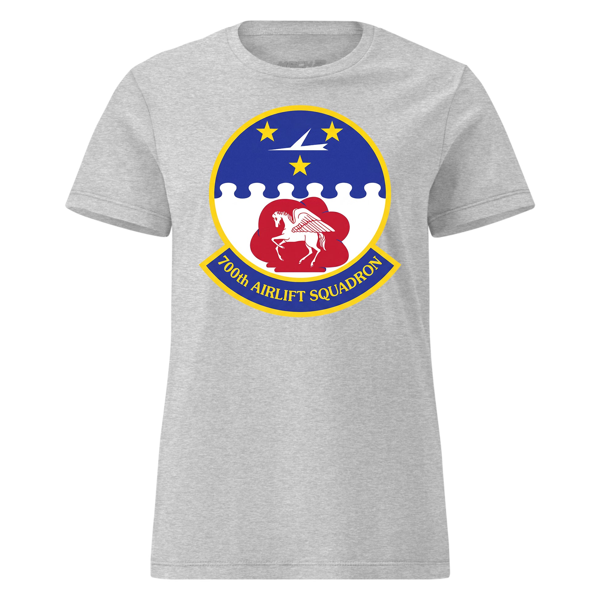Mach2 Squadron Upload | 700TH AIRLIFT SQUADRON | Womens | Heather Grey | MACH-WOMENS-FRONT-GREY.jpg