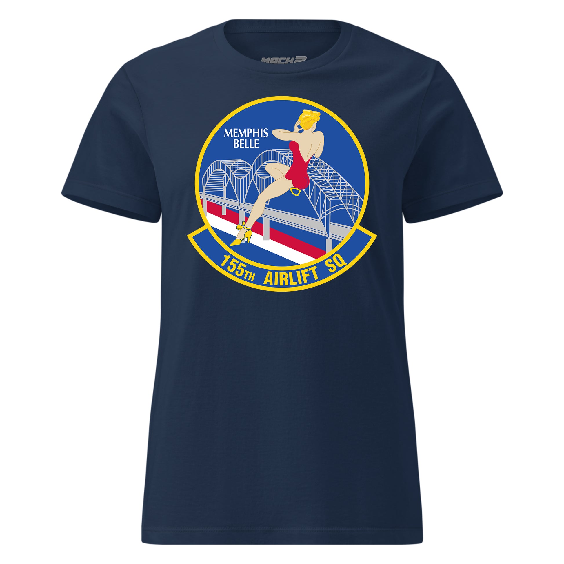 Mach2 Squadron Upload | 155TH AIRLIFT SQUADRON | Womens | Navy | MACH-WOMENS-FRONT-NAVY.jpg