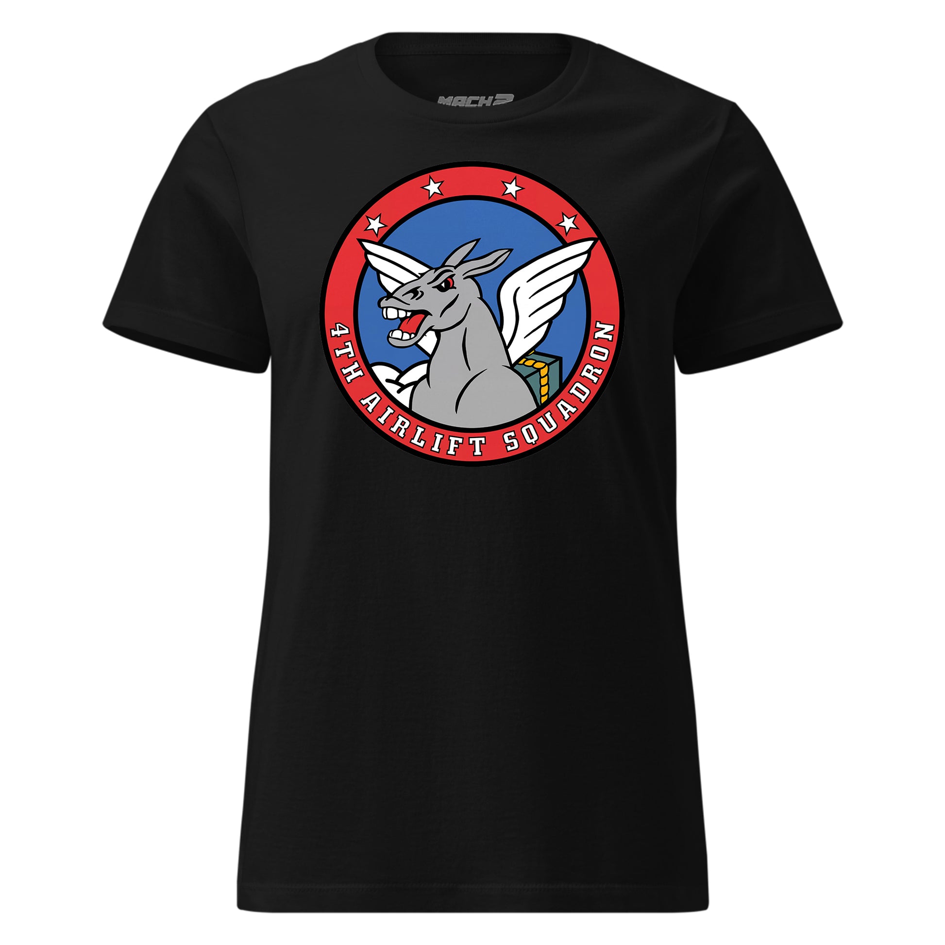 Mach2 Squadron Upload | 4TH AIRLIFT SQUADRON | Womens | Black | MACH-WOMENS-FRONT-BLACK.jpg