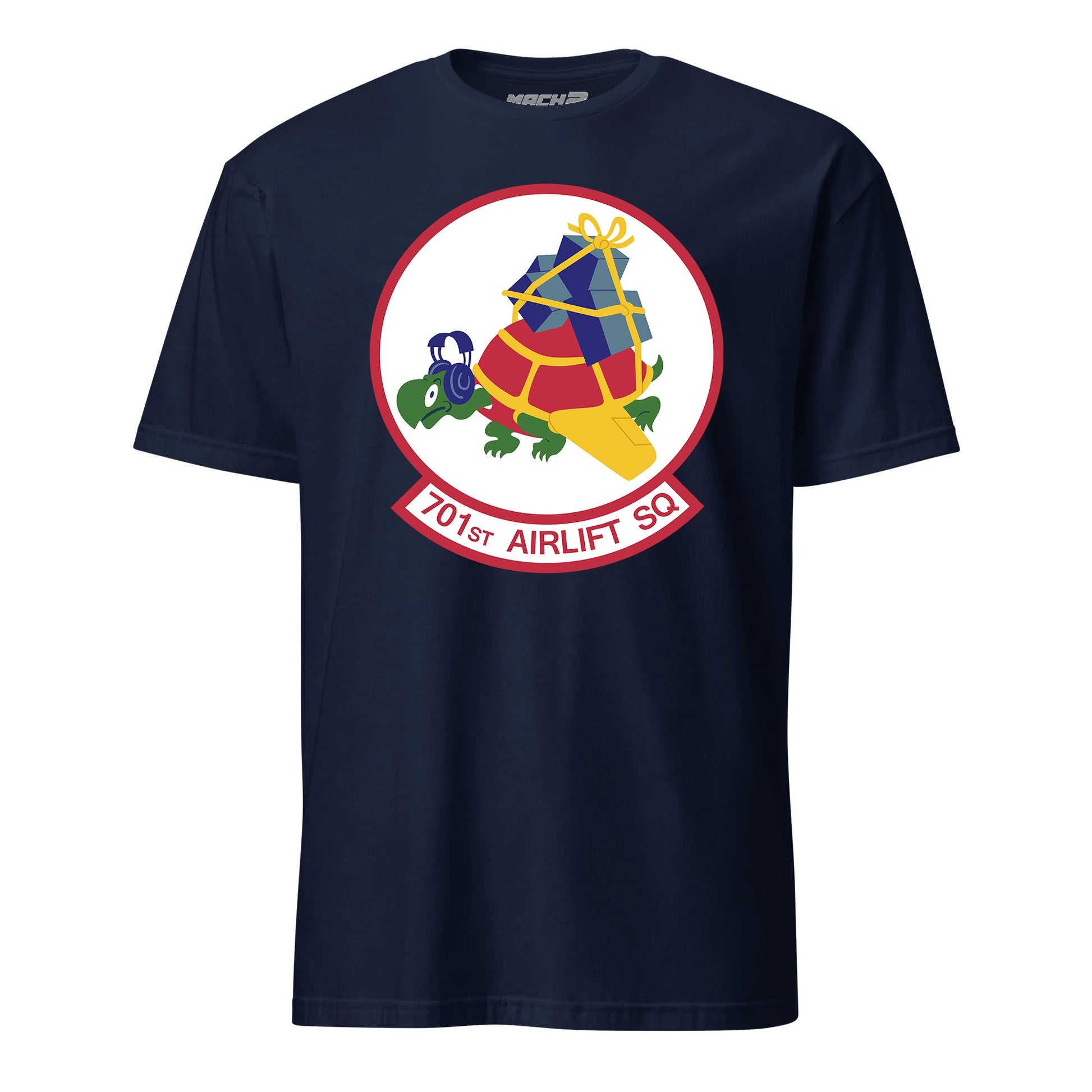 Mach2 Squadron Upload | 701ST AIRLIFT SQUADRON | T-Shirt | Navy | MACH-SHORT-SLEEVE-FRONT-NAVY.jpg