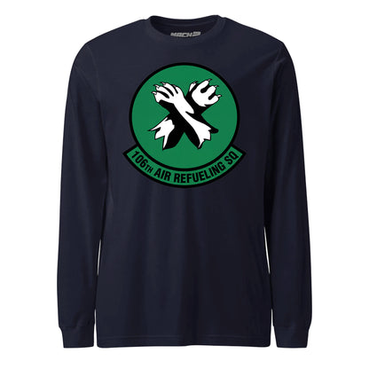 Mach2 Squadron Upload | 106TH AIR REFUELING SQUADRON | Long Sleeve | Navy | MACH-LONG-SLEEVE-FRONT-NAVY.jpg