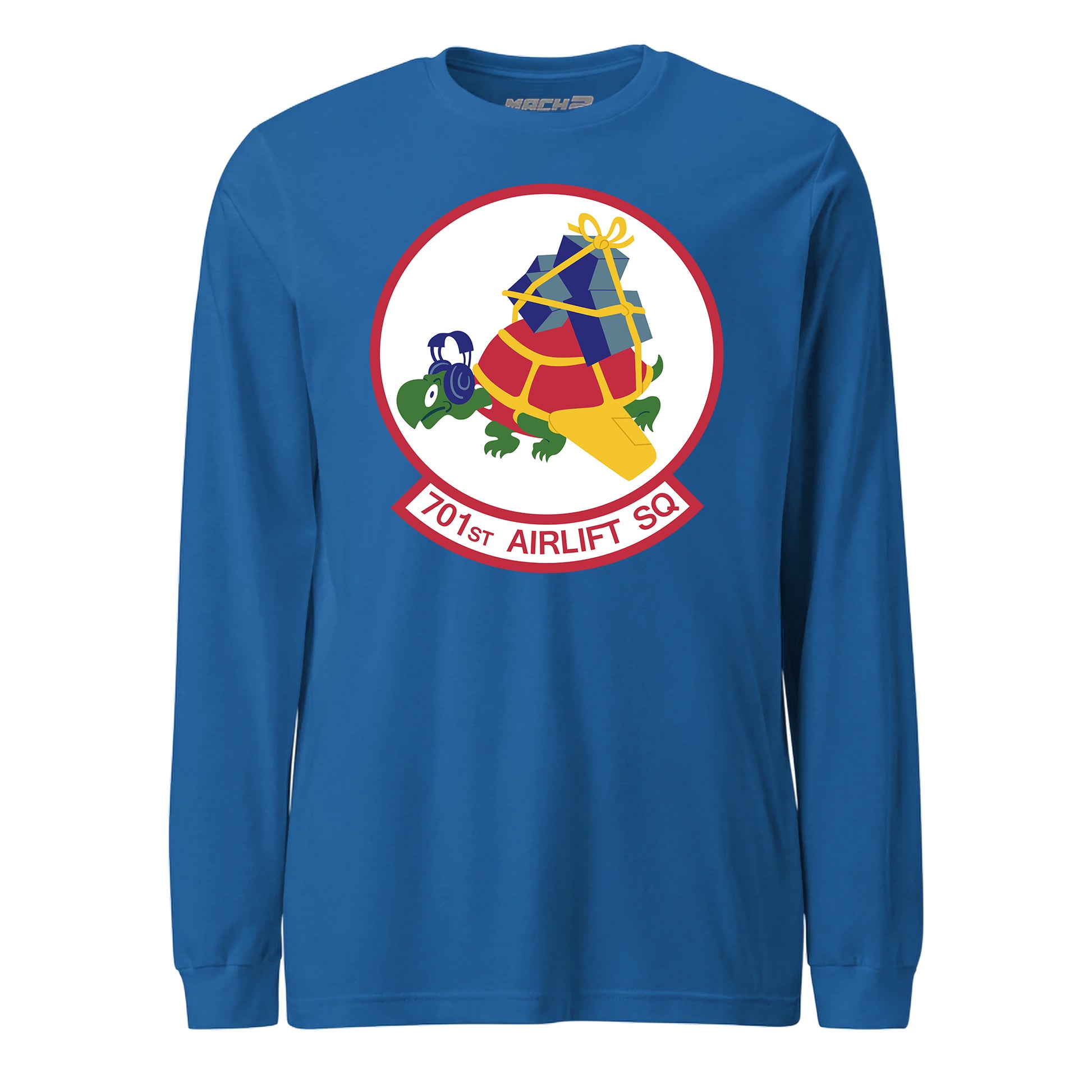 Mach2 Squadron Upload | 701ST AIRLIFT SQUADRON | Long Sleeve | Royal | MACH-LONG-SLEEVE-FRONT-ROYAL.jpg