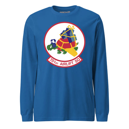Mach2 Squadron Upload | 701ST AIRLIFT SQUADRON | Long Sleeve | Royal | MACH-LONG-SLEEVE-FRONT-ROYAL.jpg