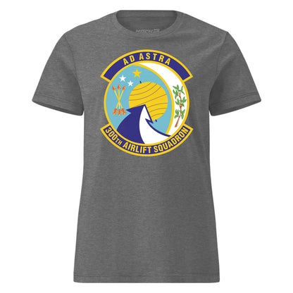 Mach2 Squadron Upload | 300TH AIRLIFT SQUADRON | Womens | Charcoal Heather | MACH-WOMENS-FRONT-CHARCOAL.jpg