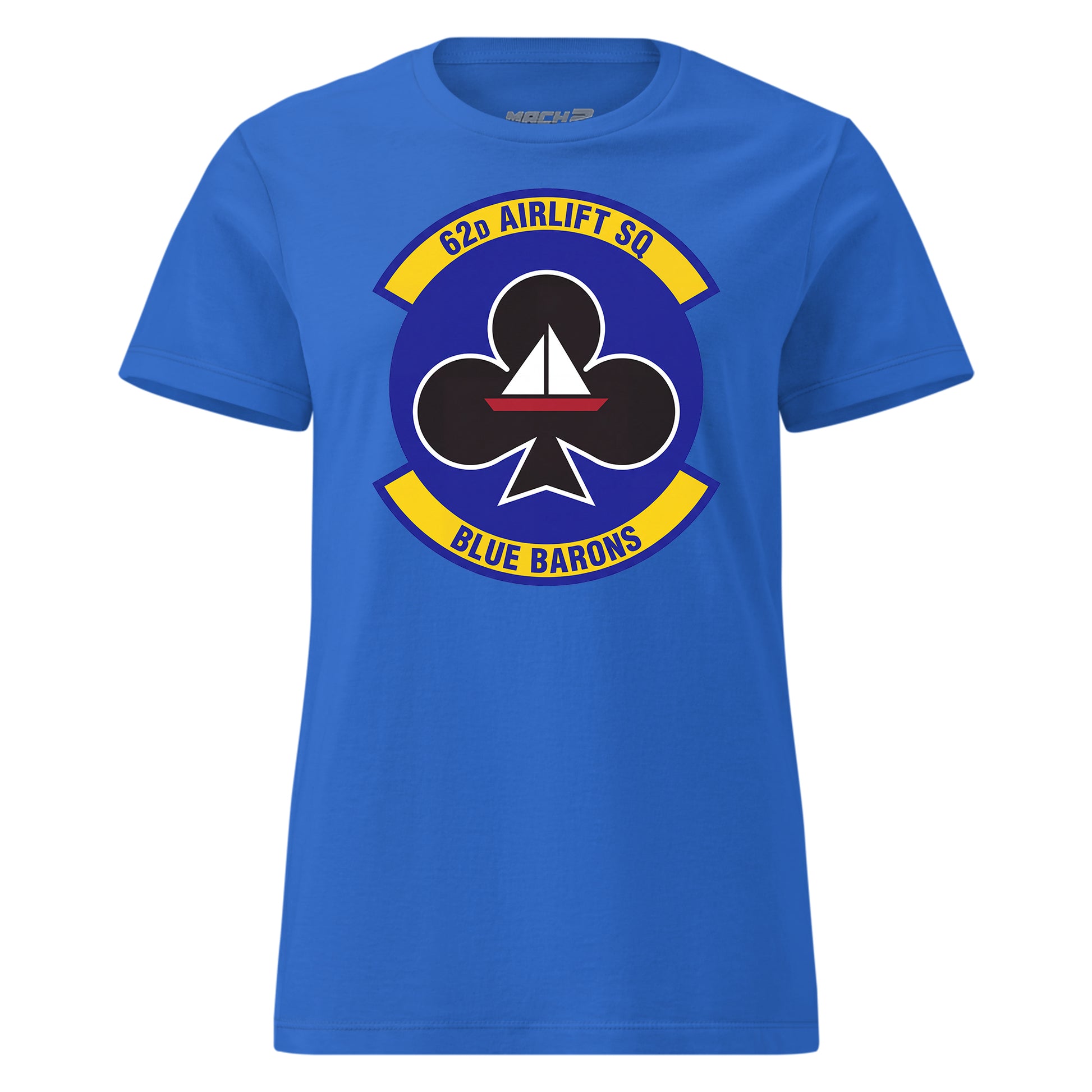 Mach2 Squadron Upload | 62ND AIRLIFT SQUADRON | Womens | Royal | MACH-WOMENS-FRONT-ROYAL.jpg