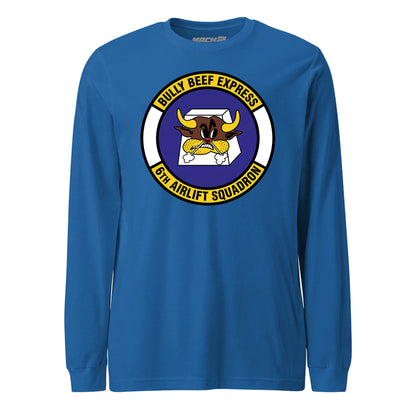 Mach2 Squadron Upload | 6TH AIRLIFT SQUADRON | Long Sleeve | Royal | MACH-LONG-SLEEVE-FRONT-ROYAL.jpg