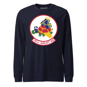 Mach2 Squadron Upload | 701ST AIRLIFT SQUADRON | Long Sleeve | Navy | MACH-LONG-SLEEVE-FRONT-NAVY.jpg