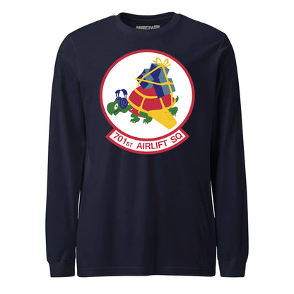 Mach2 Squadron Upload | 701ST AIRLIFT SQUADRON | Long Sleeve | Navy | MACH-LONG-SLEEVE-FRONT-NAVY.jpg