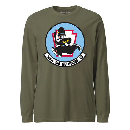 Mach2 Squadron Upload | 146TH AIR REFUELING SQUADRON | Long Sleeve | OD Green | MACH-LONG-SLEEVE-FRONT-OD.jpg