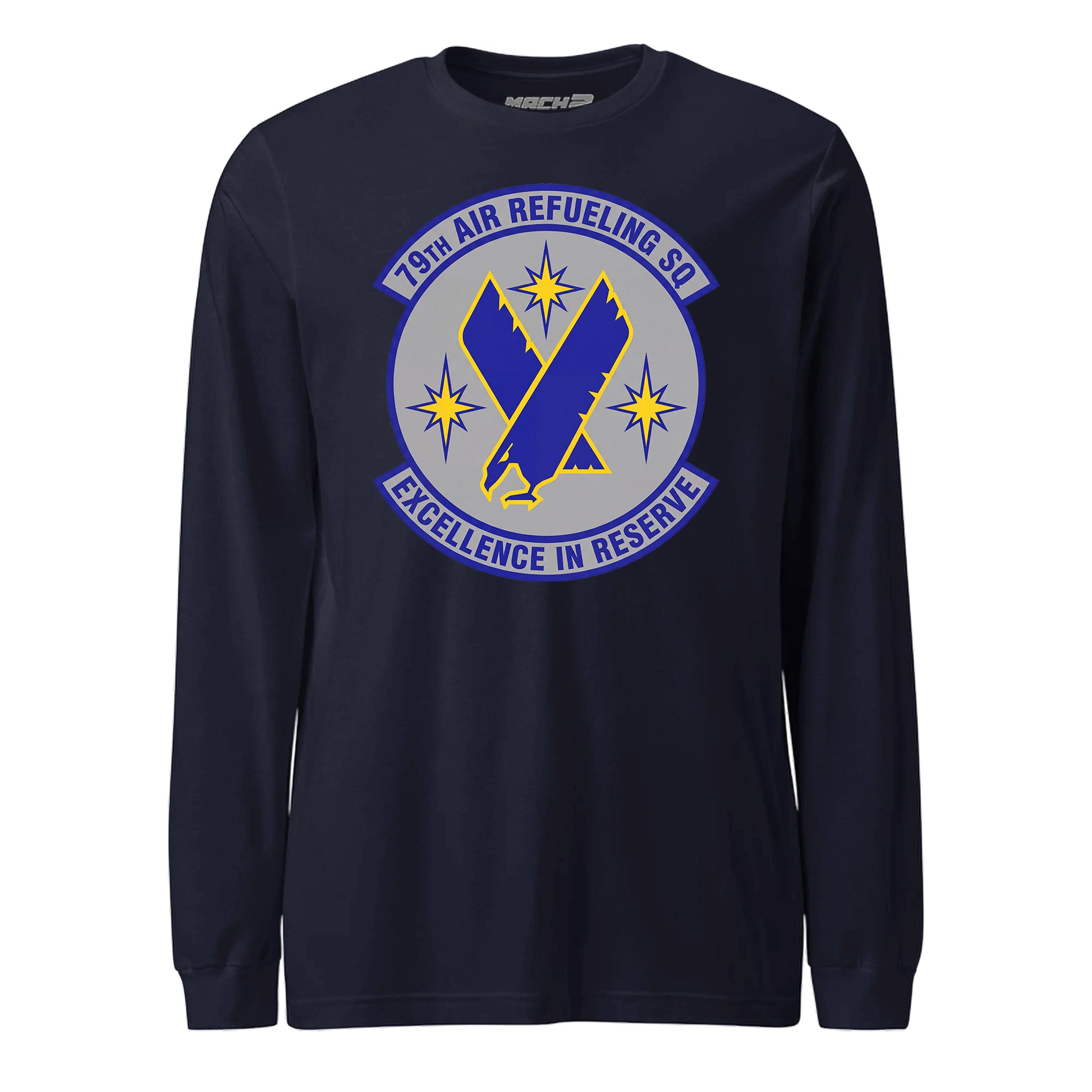 Mach2 Squadron Upload | 79TH AIR REFUELING SQUADRON | Long Sleeve | Navy | MACH-LONG-SLEEVE-FRONT-NAVY.jpg