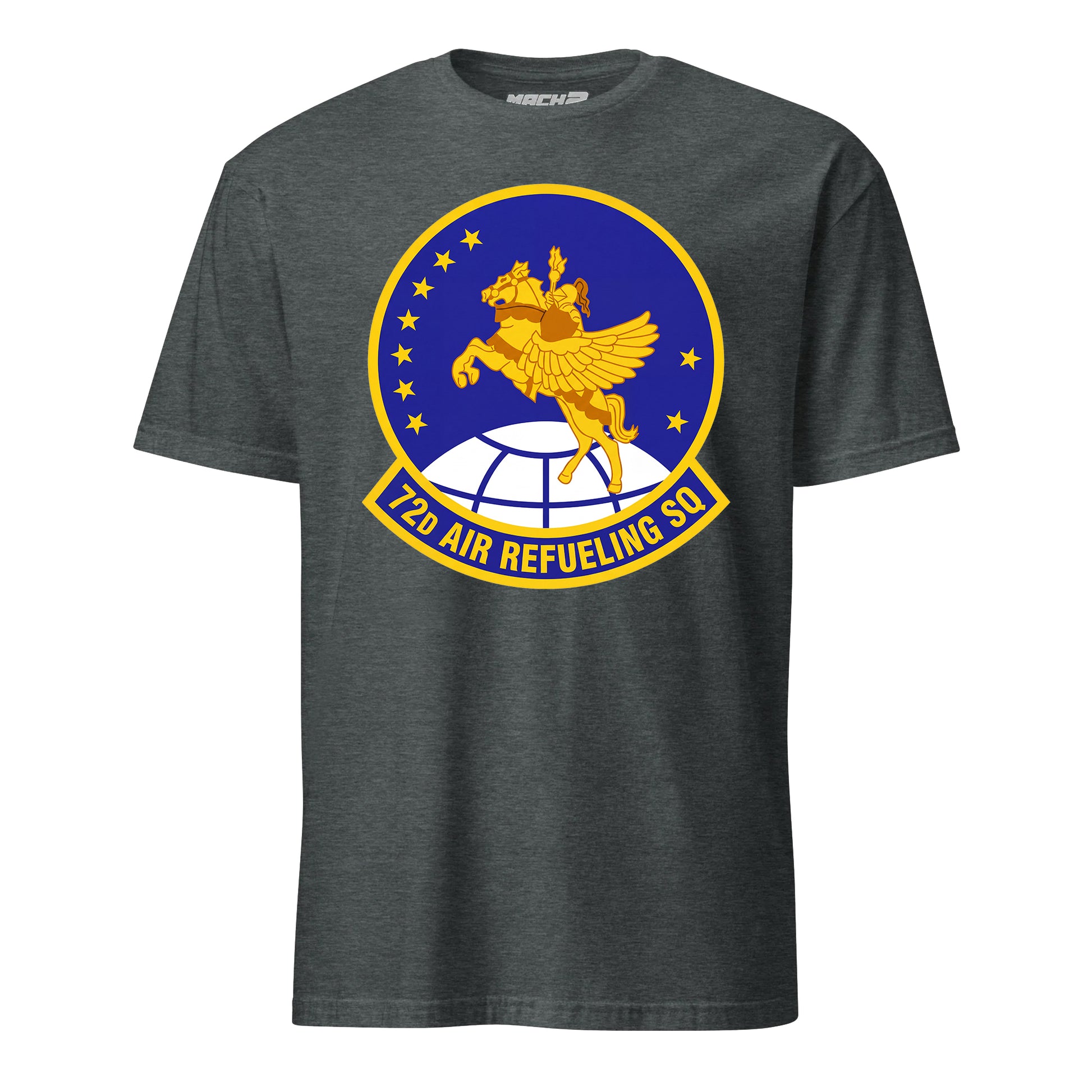 Mach2 Squadron Upload | 72ND AIR REFUELING SQUADRON | T-Shirt | Charcoal Heather | MACH-SHORT-SLEEVE-FRONT-CHARCOAL.jpg