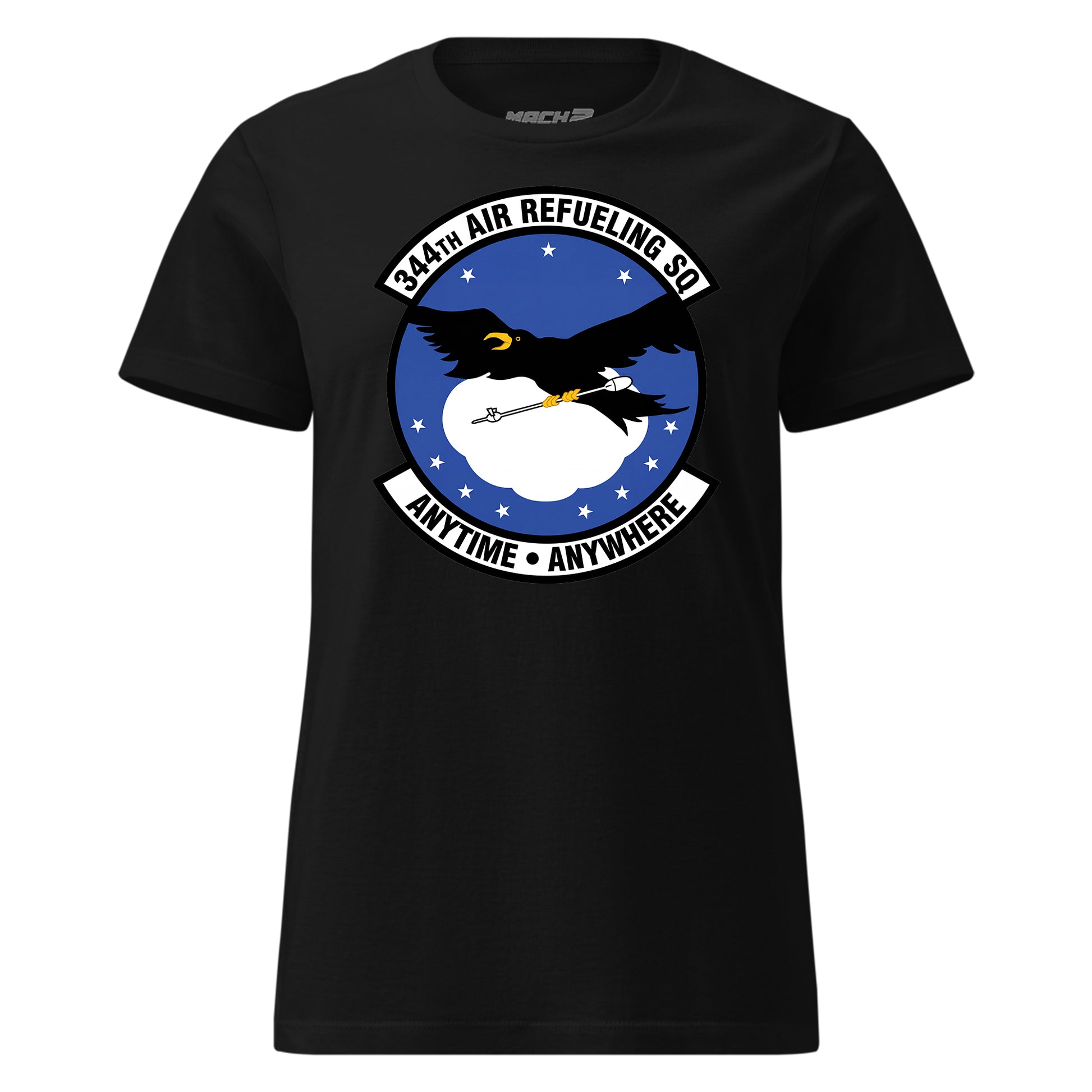 Mach2 Squadron Upload | 344TH AIR REFUELING SQUADRON | Womens | Black | MACH-WOMENS-FRONT-BLACK.jpg