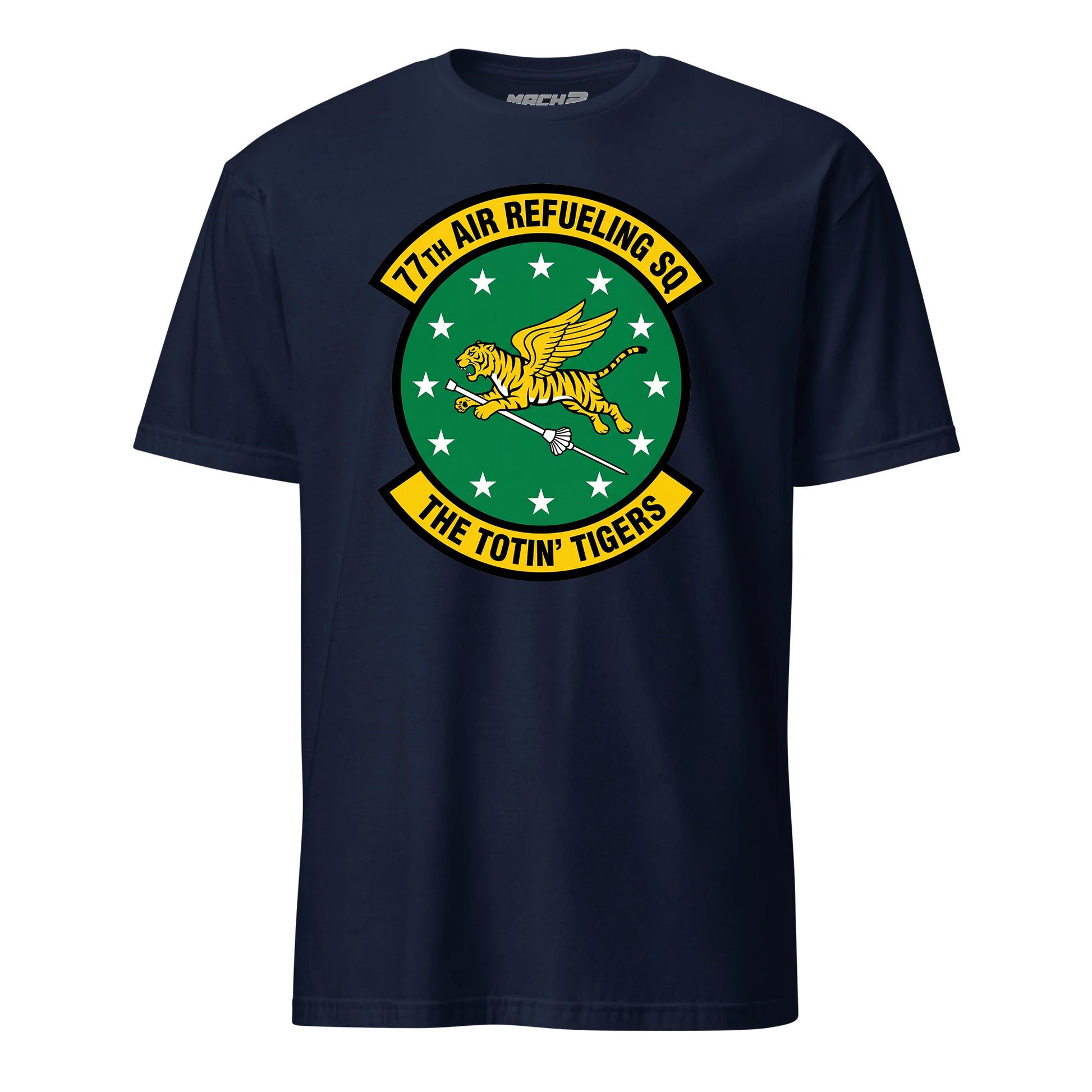 Mach2 Squadron Upload | 77TH AIR REFUELING SQUADRON | T-Shirt | Navy | MACH-SHORT-SLEEVE-FRONT-NAVY.jpg