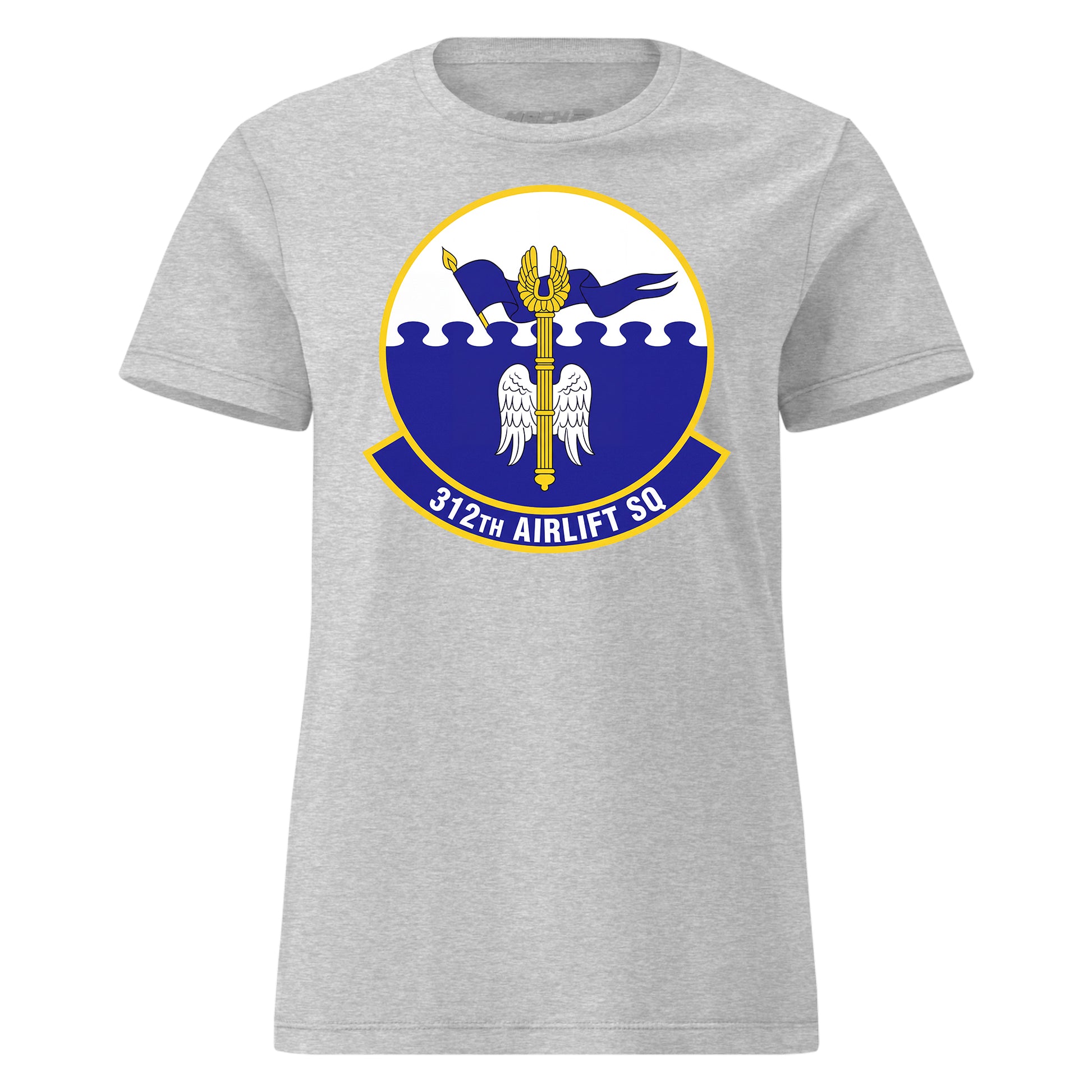 Mach2 Squadron Upload | 312TH AIRLIFT SQUADRON | Womens | Heather Grey | MACH-WOMENS-FRONT-GREY.jpg
