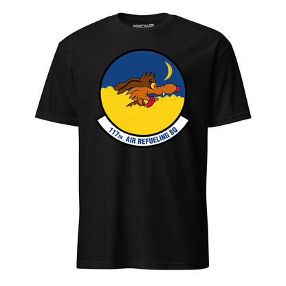 Mach2 Squadron Upload | 117TH AIR REFUELING SQUADRON | T-Shirt | Black | MACH-SHORT-SLEEVE-FRONT-BLACK.jpg