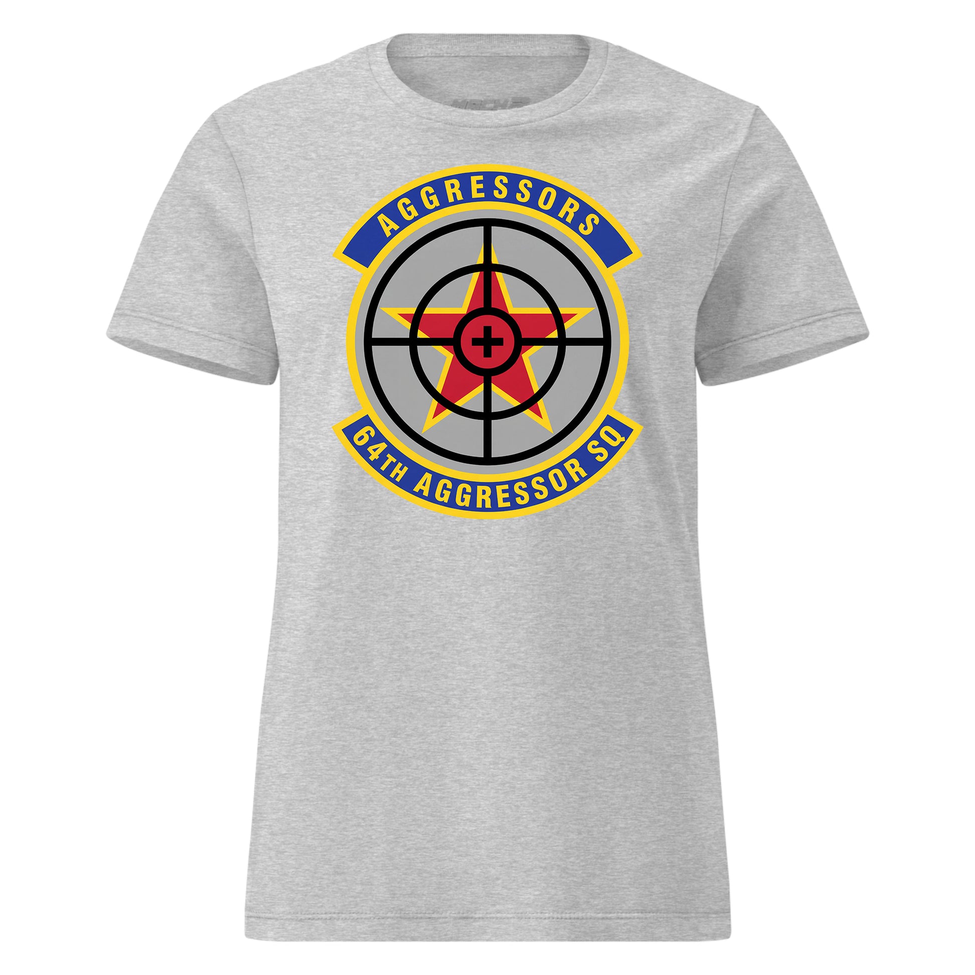 64th Aggressor Squadron women's T-shirt in Heather Grey