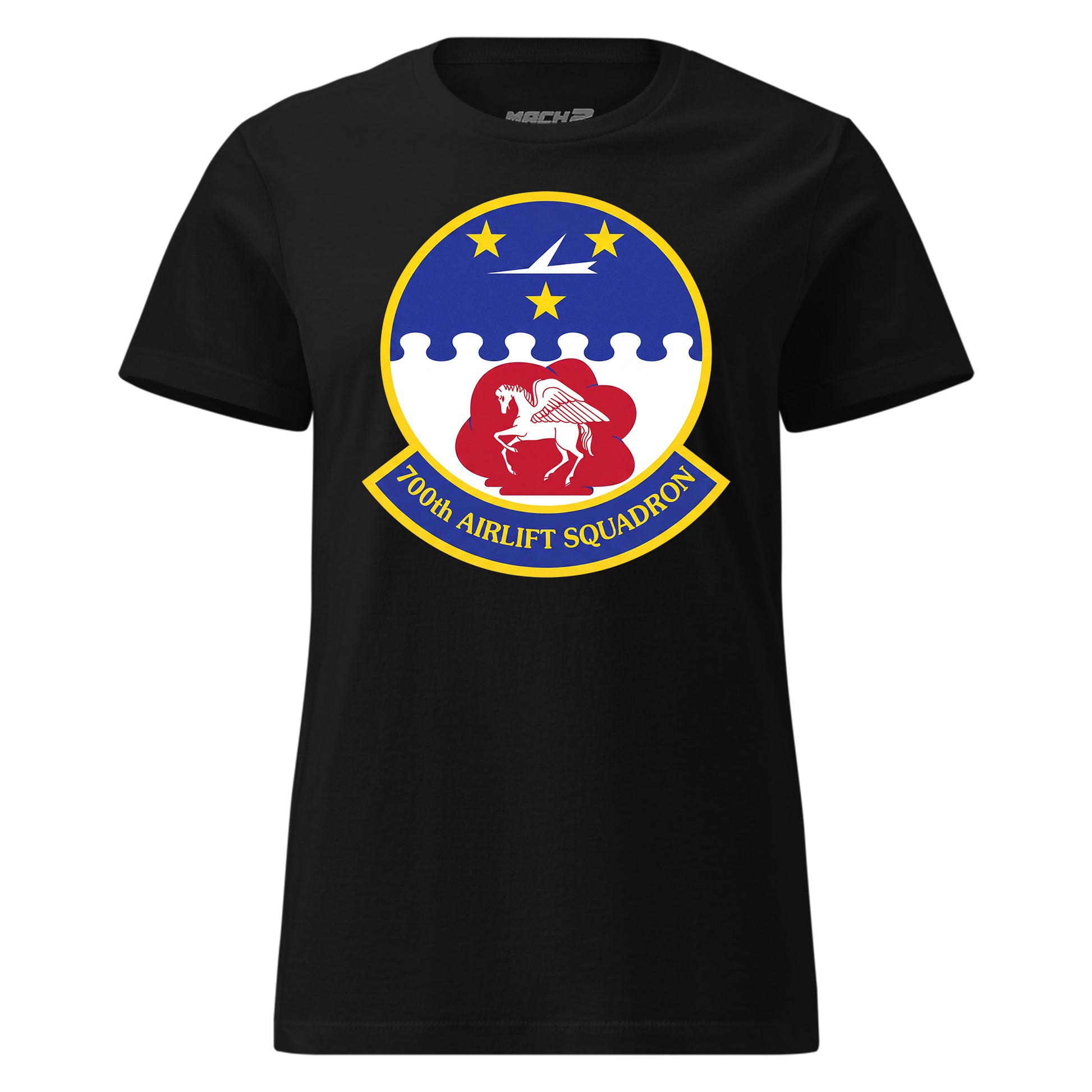 Mach2 Squadron Upload | 700TH AIRLIFT SQUADRON | Womens | Black | MACH-WOMENS-FRONT-BLACK.jpg