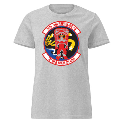Mach2 Squadron Upload | 203RD AIR REFUELING SQUADRON | Womens | Heather Grey | MACH-WOMENS-FRONT-GREY.jpg