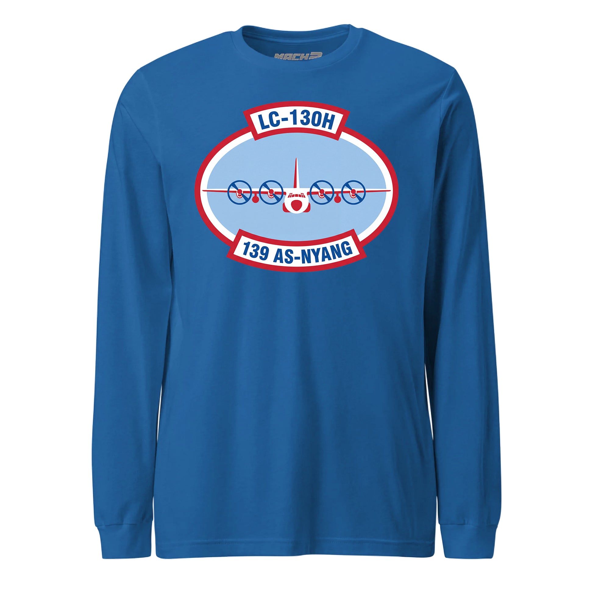 Mach2 Squadron Upload | 139TH AIRLIFT SQUADRON | Long Sleeve | Royal | MACH-LONG-SLEEVE-FRONT-ROYAL.jpg