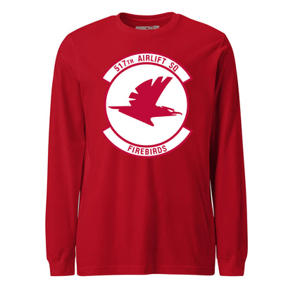 Mach2 Squadron Upload | 517TH AIRLIFT SQUADRON | Long Sleeve | Red | MACH-LONG-SLEEVE-FRONT-RED.jpg
