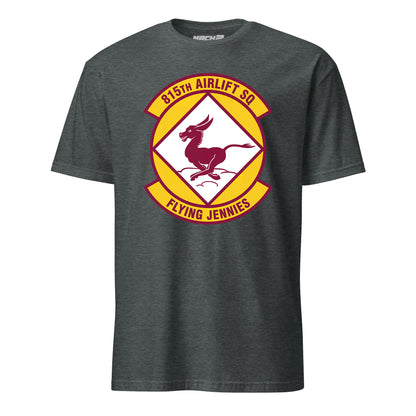 Mach2 Squadron Upload | 815TH AIRLIFT SQUADRON | T-Shirt | Charcoal Heather | MACH-SHORT-SLEEVE-FRONT-CHARCOAL.jpg