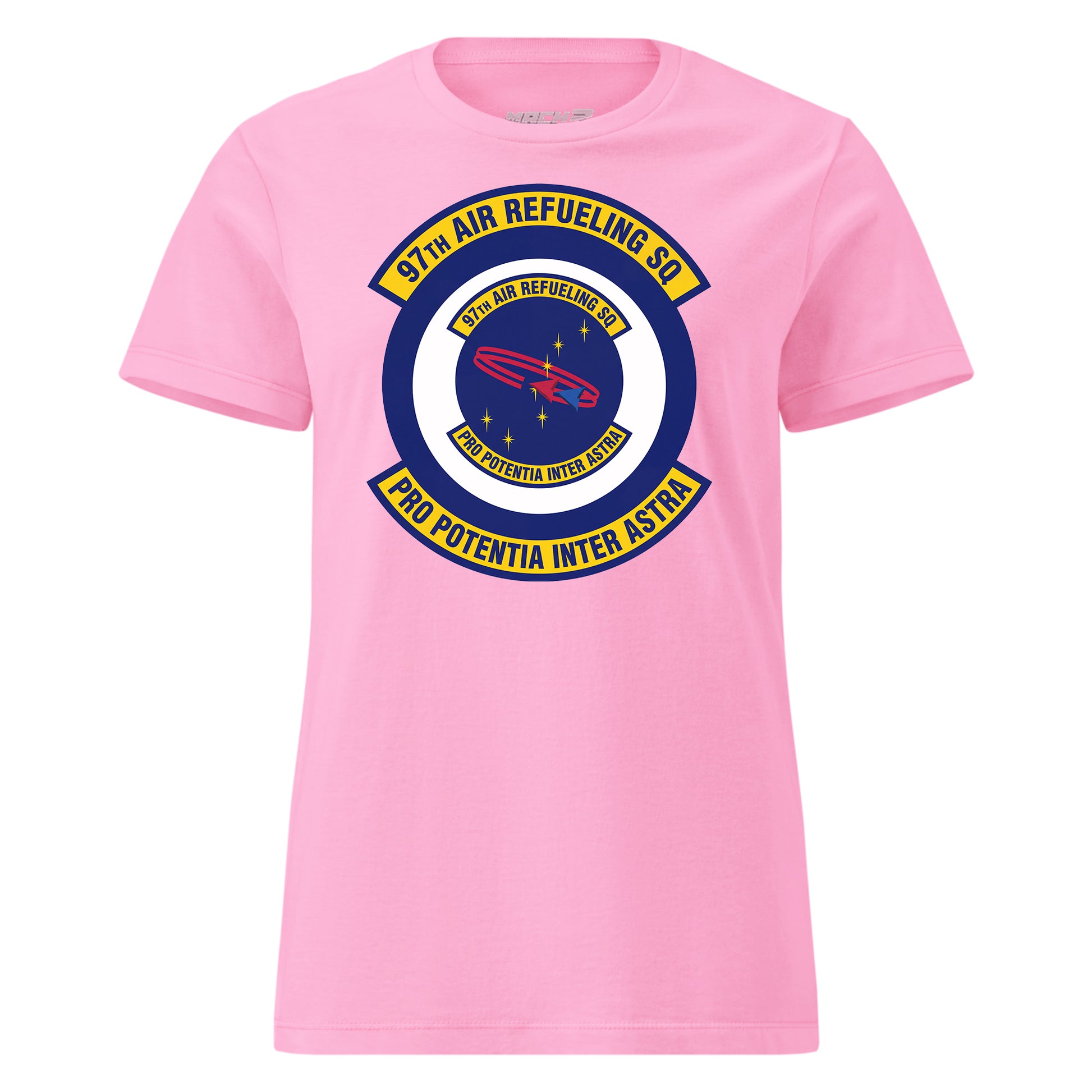 Mach2 Squadron Upload | 97TH AIR REFUELING SQUADRON | Womens | Pink | MACH-WOMENS-FRONT-PINK.jpg