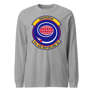 Mach2 Squadron Upload | 9TH AIR REFUELING SQUADRON | Long Sleeve | Heather Grey | MACH-LONG-SLEEVE-FRONT-GREY.jpg