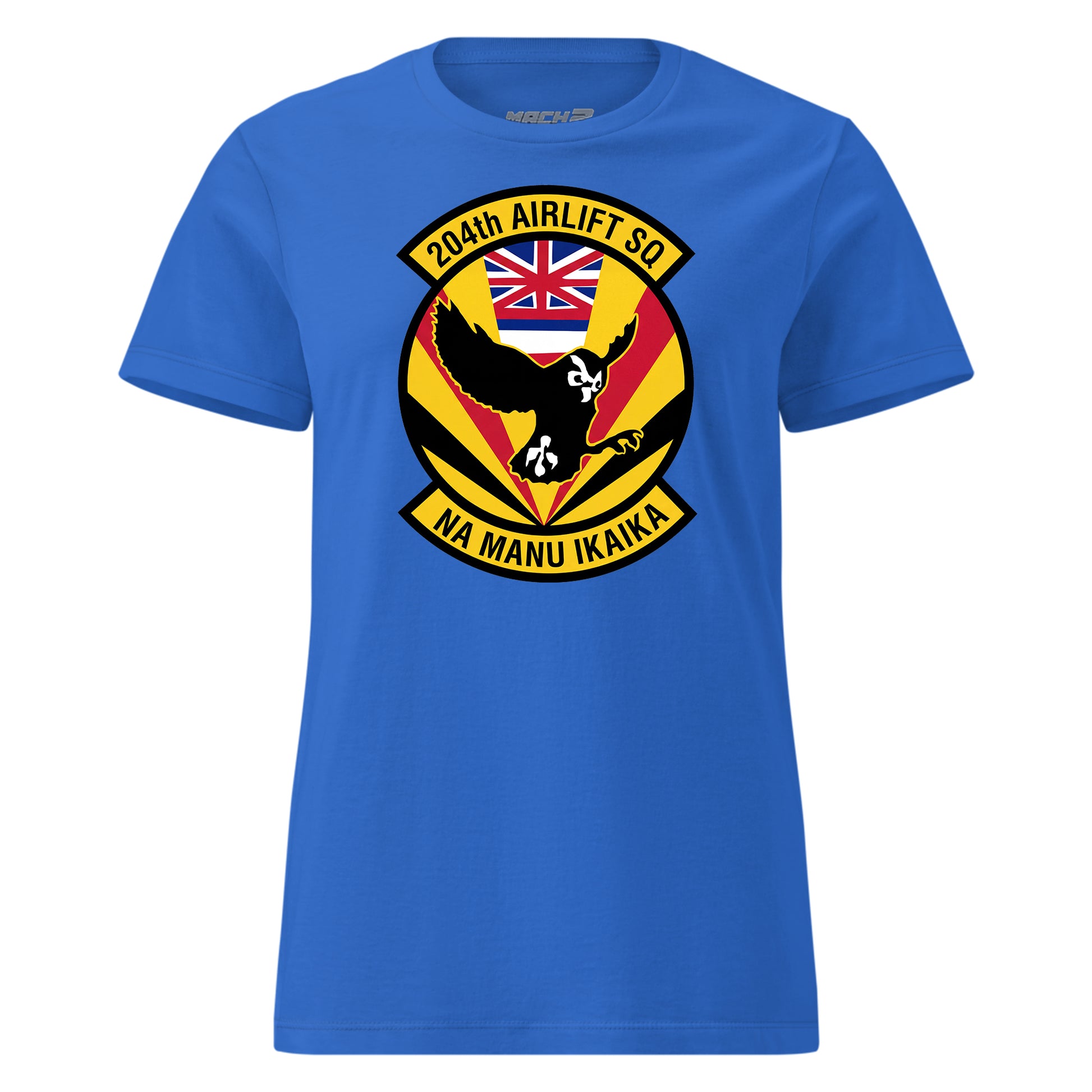 Mach2 Squadron Upload | 204TH AIRLIFT SQUADRON | Womens | Royal | MACH-WOMENS-FRONT-ROYAL.jpg