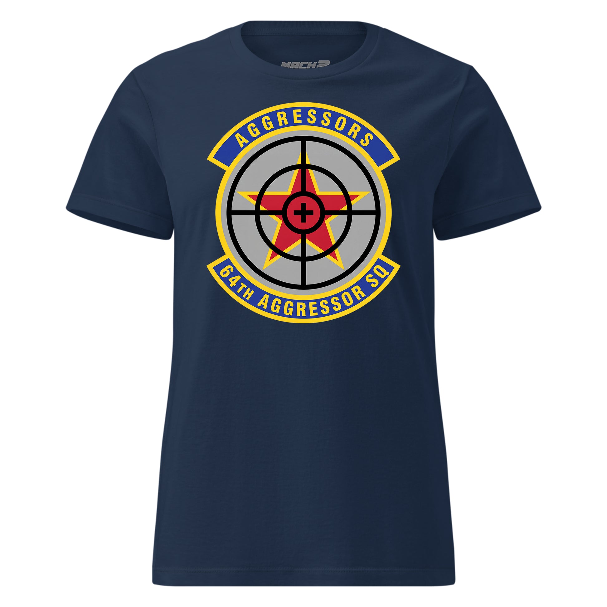 Mach2 Squadron Upload | 64TH AGGRESSOR SQUADRON | Womens | Navy | MACH-WOMENS-FRONT-NAVY.jpg