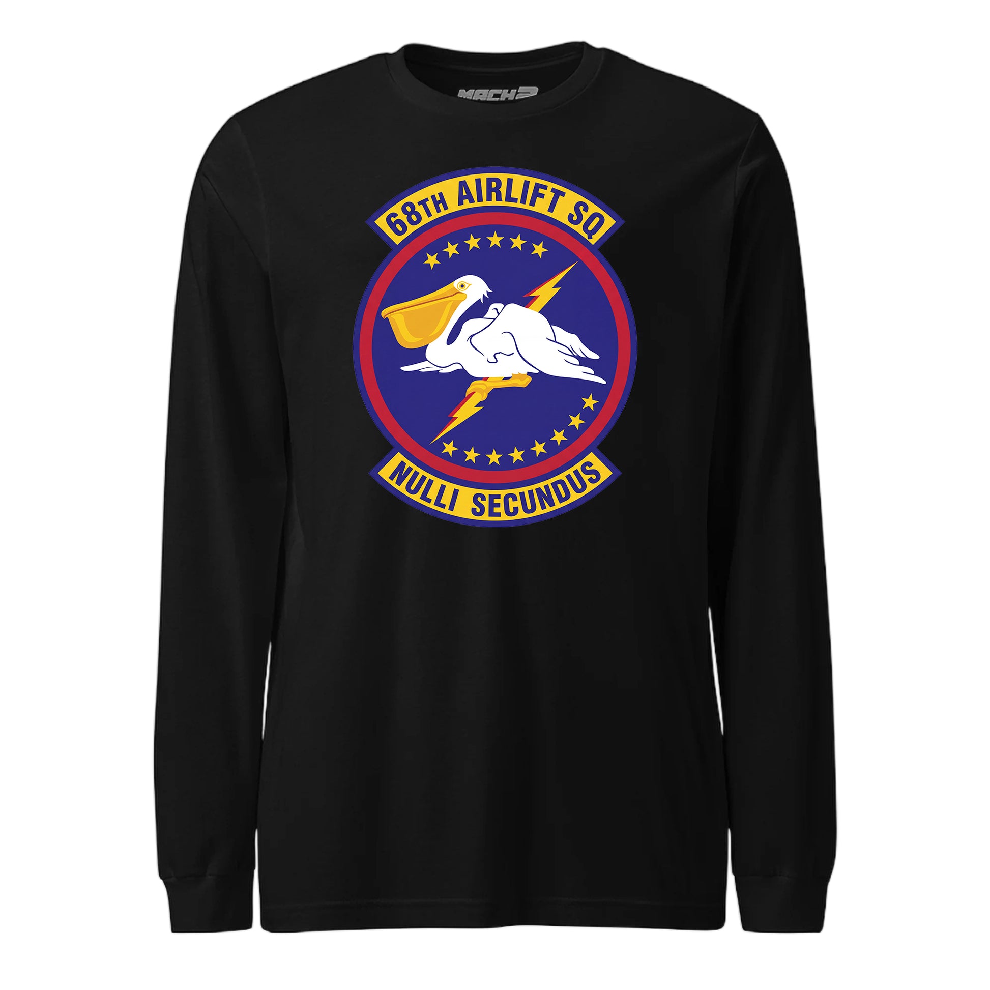 Mach2 Squadron Upload | 68TH AIRLIFT SQUADRON | Long Sleeve | Black | MACH-LONG-SLEEVE-FRONT-BLACK.jpg