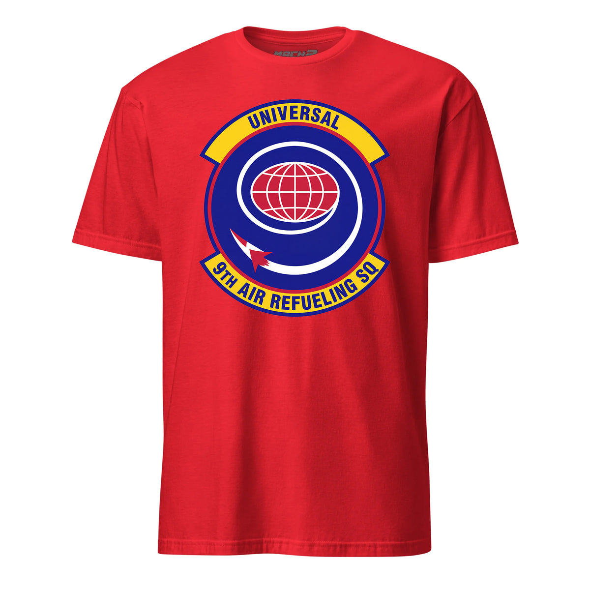 Mach2 Squadron Upload | 9TH AIR REFUELING SQUADRON | T-Shirt | Red | MACH-SHORT-SLEEVE-FRONT-RED.jpg