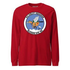 Mach2 Squadron Upload | 8TH AIRLIFT SQUADRON | Long Sleeve | Red | MACH-LONG-SLEEVE-FRONT-RED.jpg